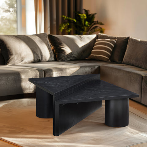 Rowan Black Oak Veneer Coffee Table, 1 Piece