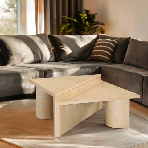 Rowan Natural Oak Veneer Coffee Table, 1 Piece