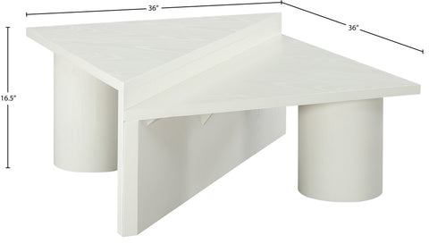 Rowan White Oak Veneer Coffee Table, 1 Piece