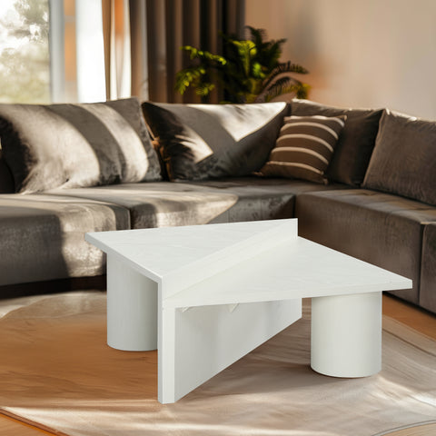 Rowan White Oak Veneer Coffee Table, 1 Piece