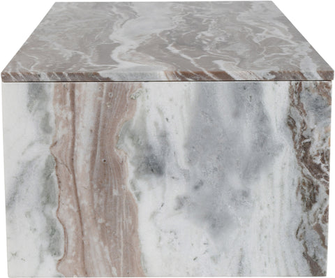 Harper Brown Genuine Marble Coffee Table, 1 Piece (Style 2)