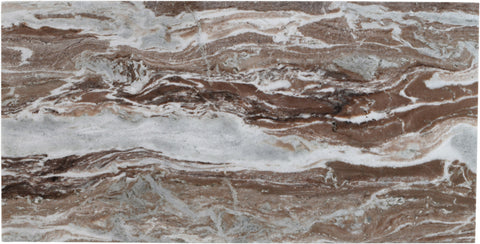 Harper Brown Genuine Marble Coffee Table, 1 Piece (Style 2)