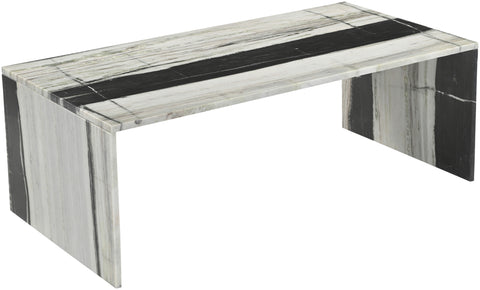 Harper Panda Genuine Marble Coffee Table, 1 Piece