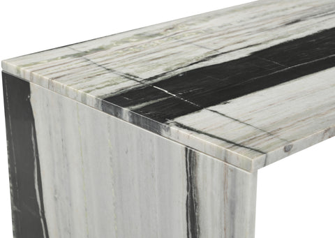 Harper Panda Genuine Marble Coffee Table, 1 Piece