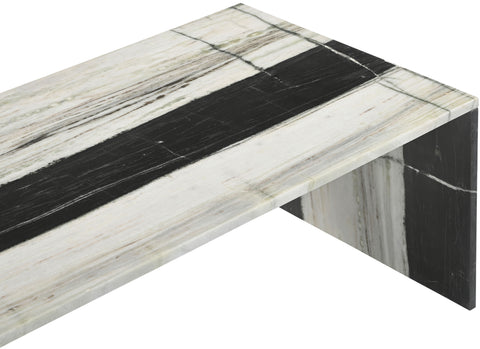 Harper Panda Genuine Marble Coffee Table, 1 Piece