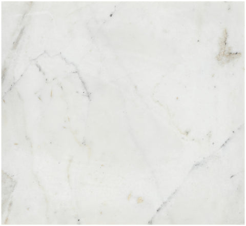 Harper White Genuine Marble End / Side Table, 1 Piece (Style 2)