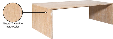 Harper Natural Travertine Coffee Table, 1 Piece