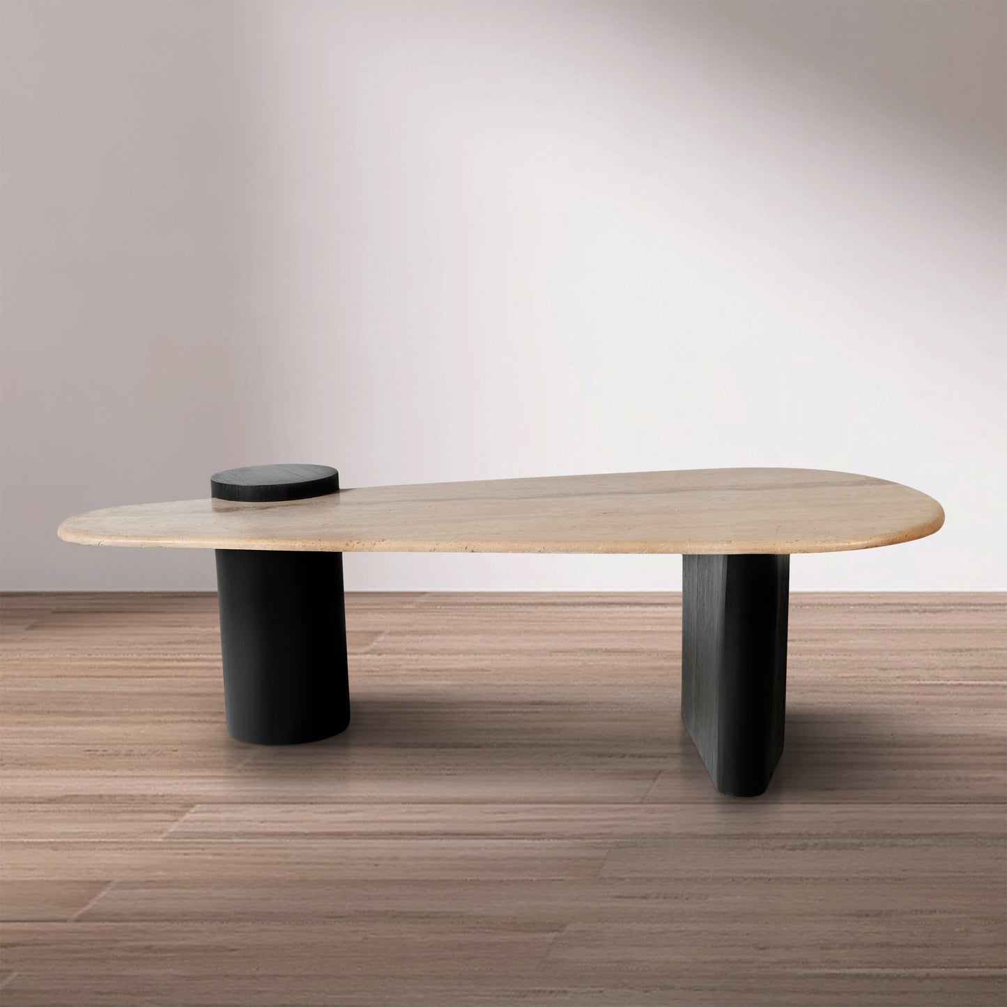 canova natural / black coffee table