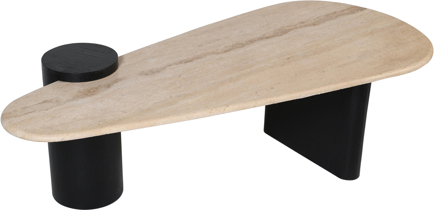 canova natural / black coffee table