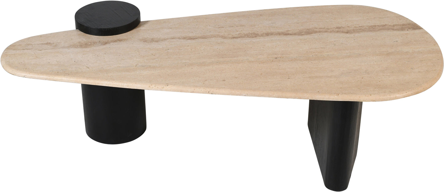 canova natural / black coffee table