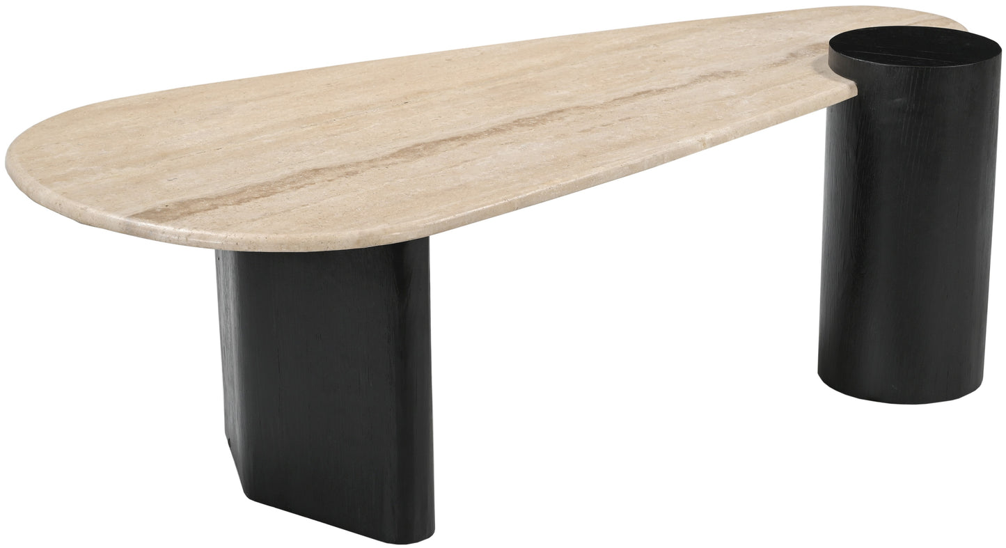 canova natural / black coffee table