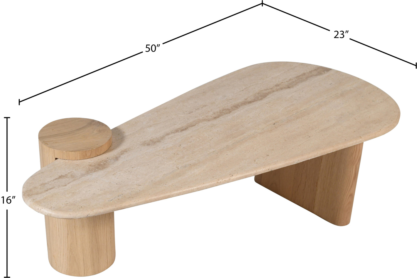 canova natural coffee table