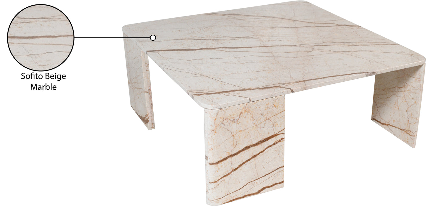 verona beige / light grey coffee table