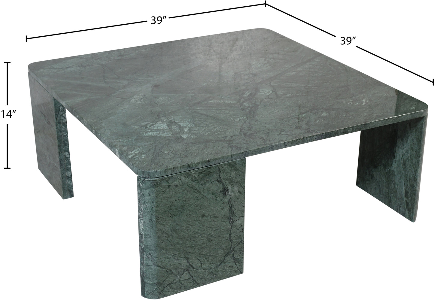 verona green / light grey coffee table