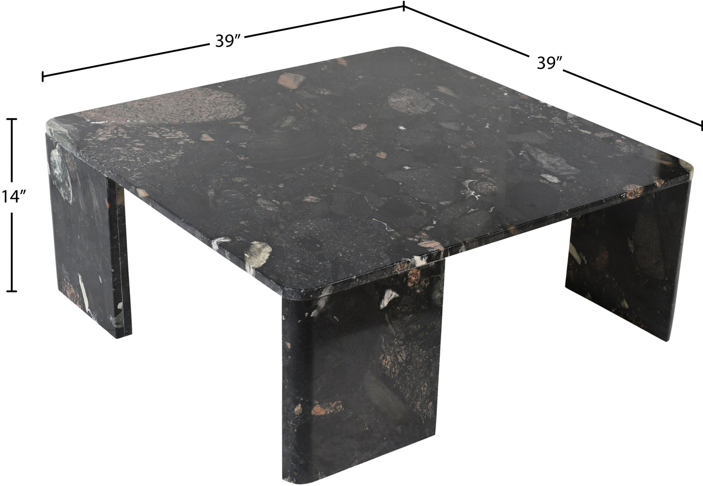 verona stone coffee table