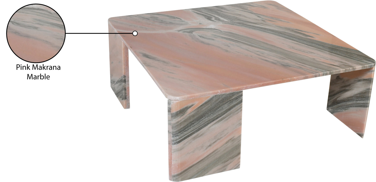 verona pink / light grey coffee table