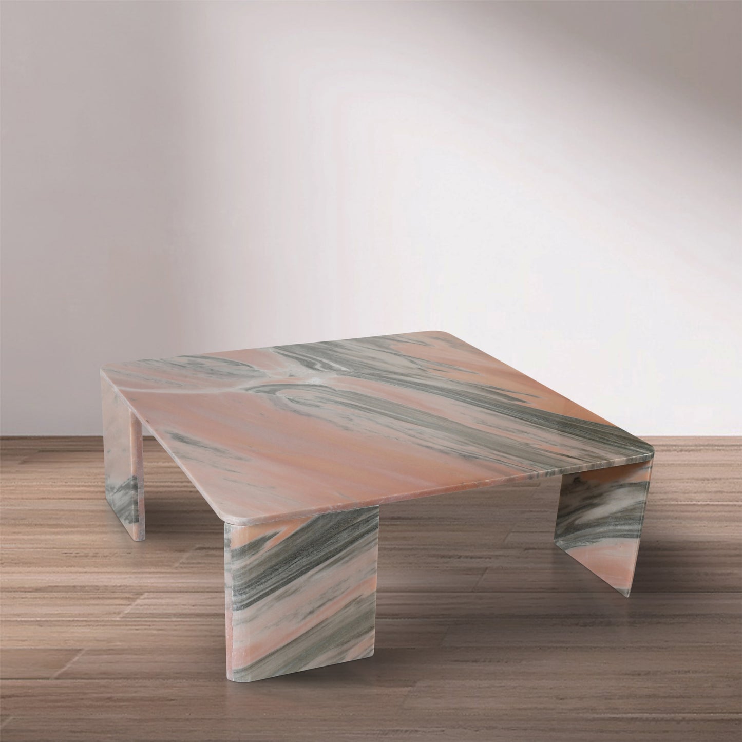 verona pink / light grey coffee table