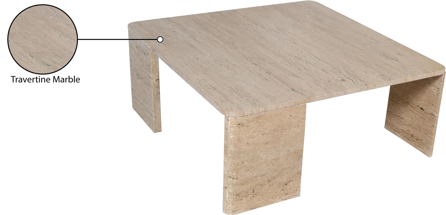 verona travertine coffee table