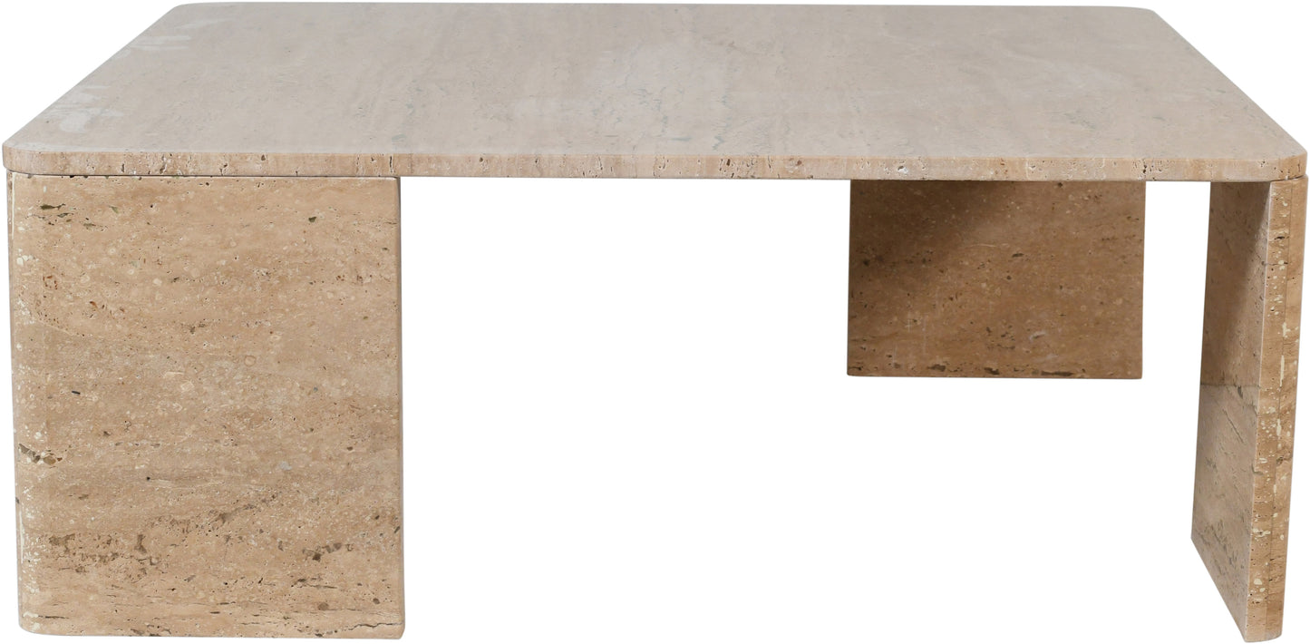 verona travertine coffee table