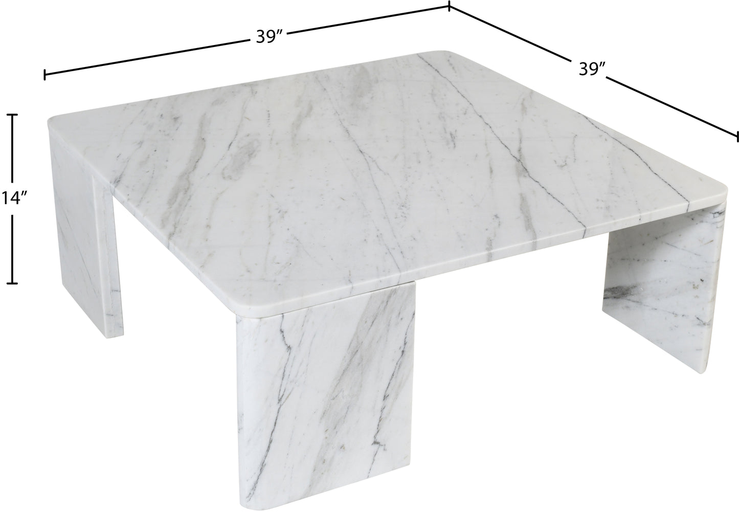 verona white / light grey coffee table