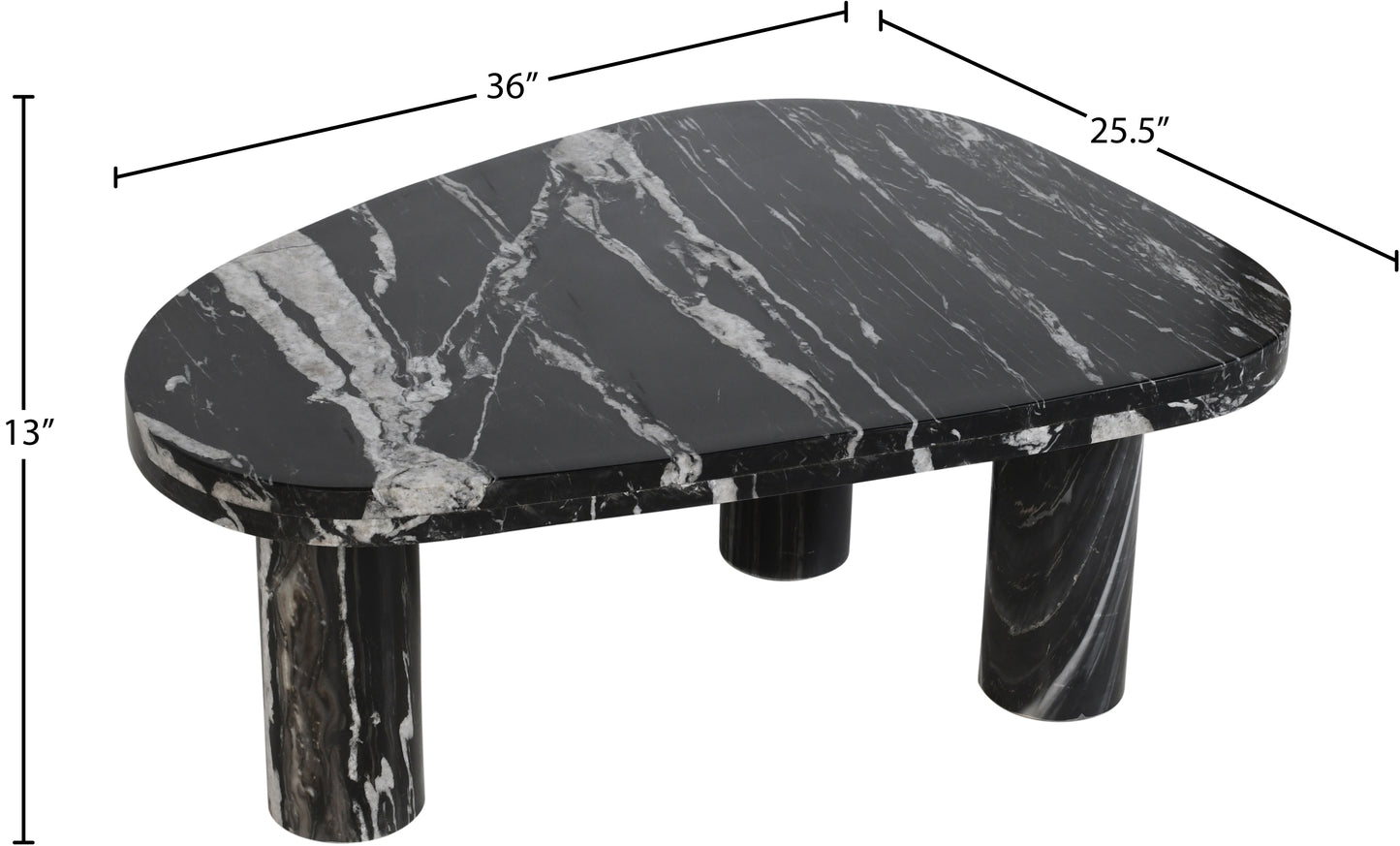 starburst black / grey coffee table