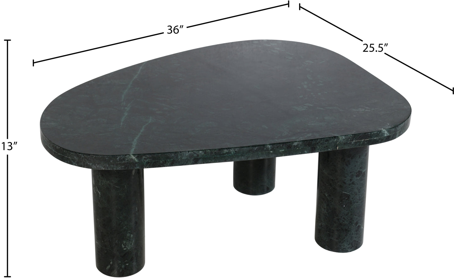 starburst green coffee table