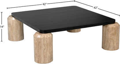 Willow Natural / Black Coffee Table (3 Boxes)