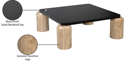 Willow Natural / Black Coffee Table (3 Boxes)