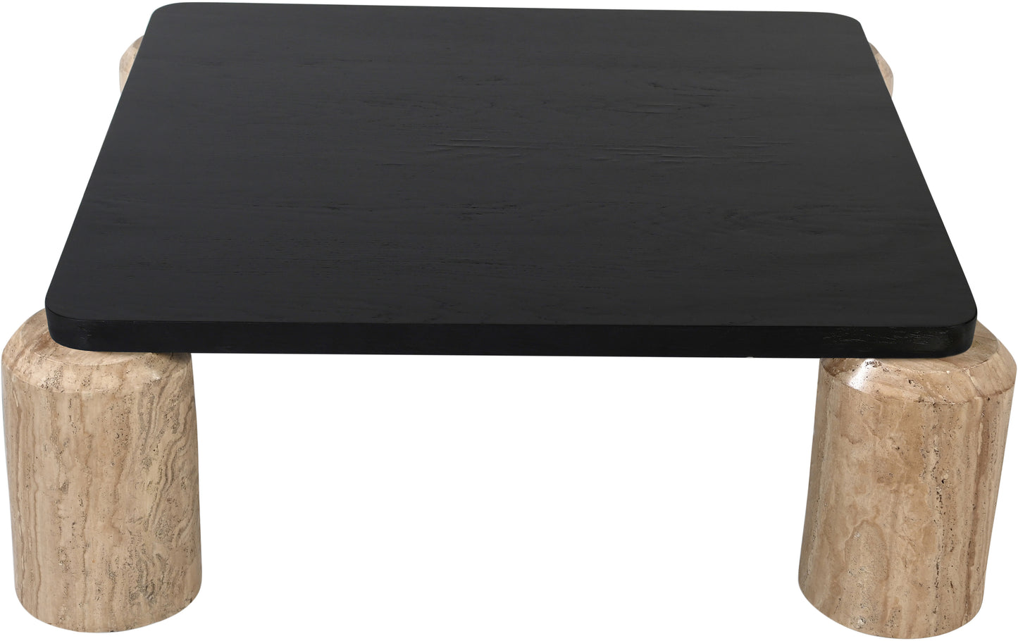 willow natural / black coffee table (3 boxes)