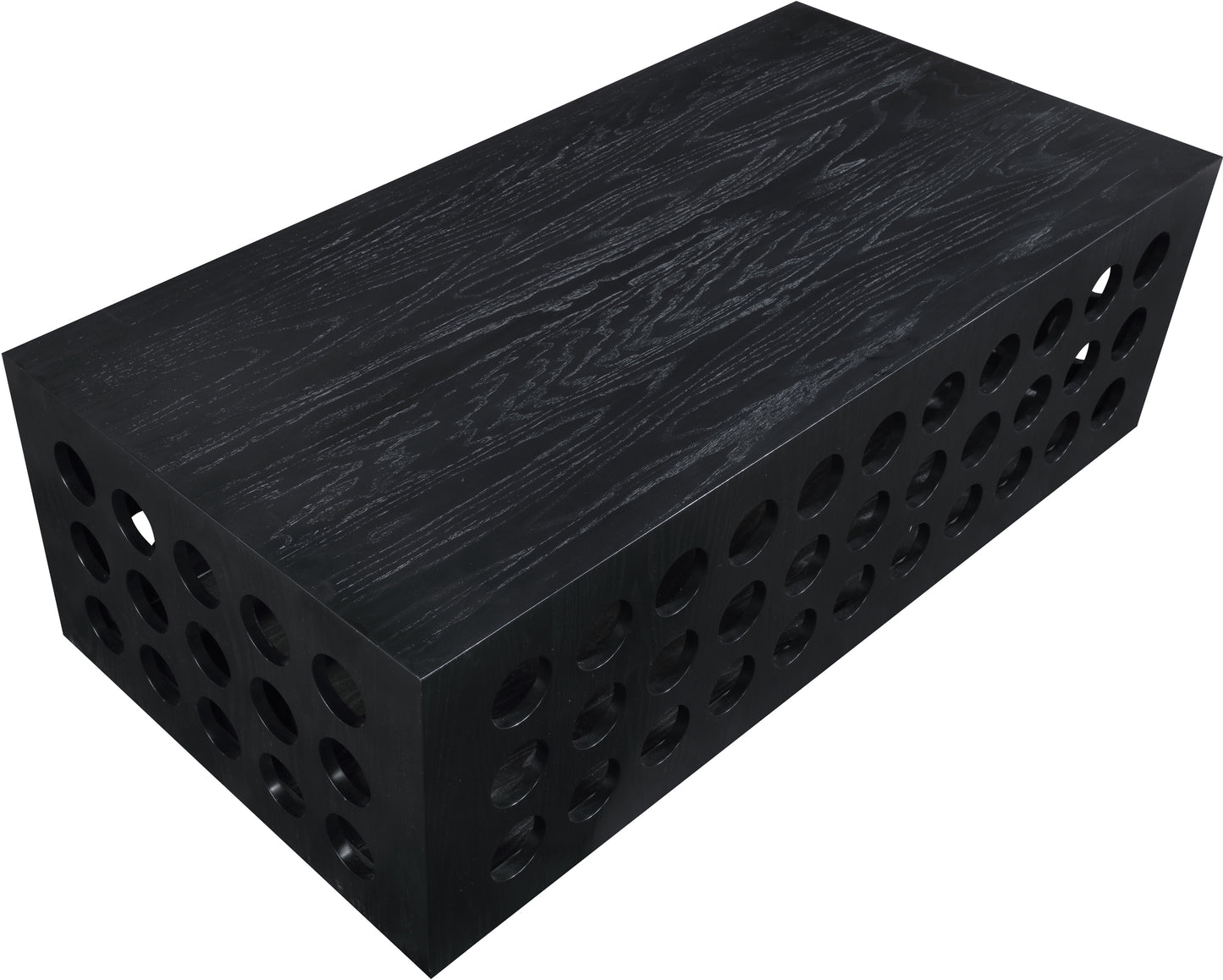 wave black coffee table