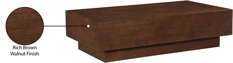 Thea Brown Oak Veneer Coffee Table, 1 Piece