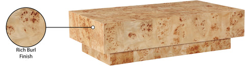 Thea Natural Oak Veneer Coffee Table, 1 Piece