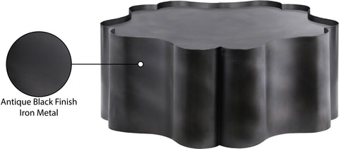 Greer Black Iron Coffee Table, 1 Piece
