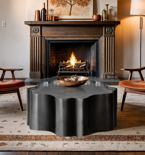 Greer Black Iron Coffee Table, 1 Piece