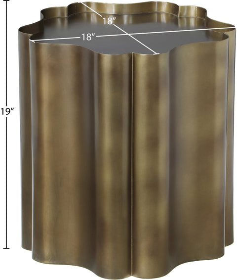 Greer Brass Iron End Table, 1 Piece