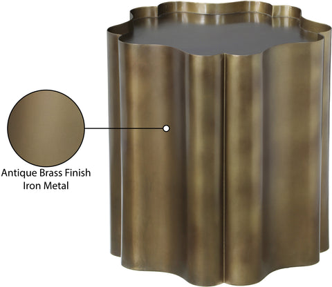 Greer Brass Iron End Table, 1 Piece