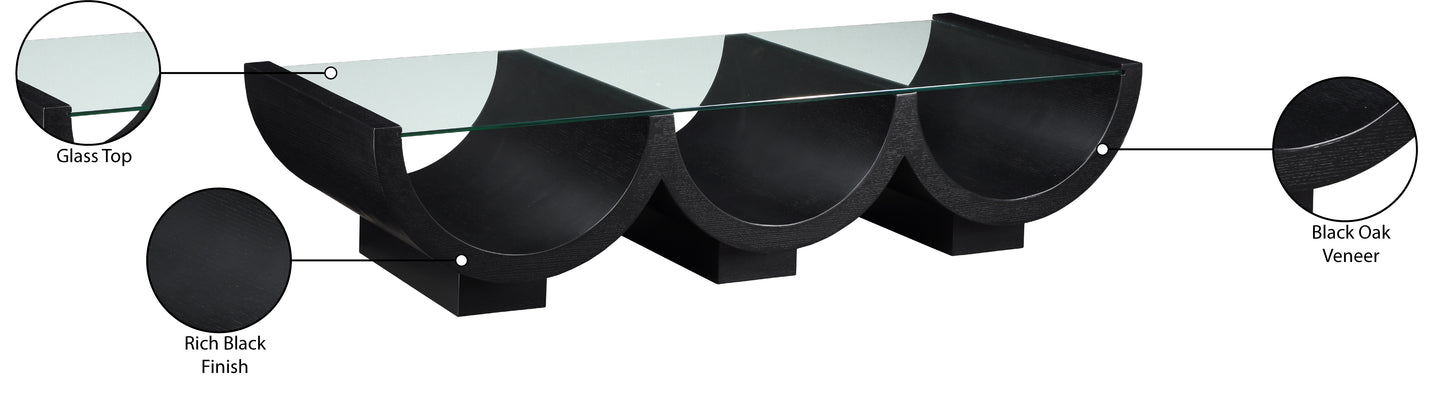 zee black coffee table ct