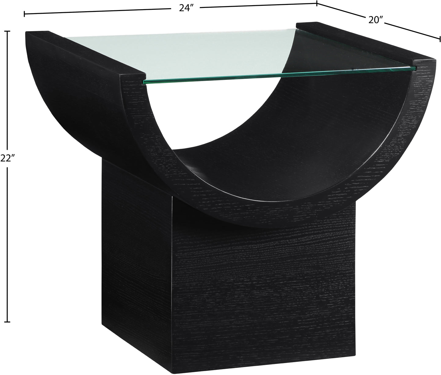 zee black end table et