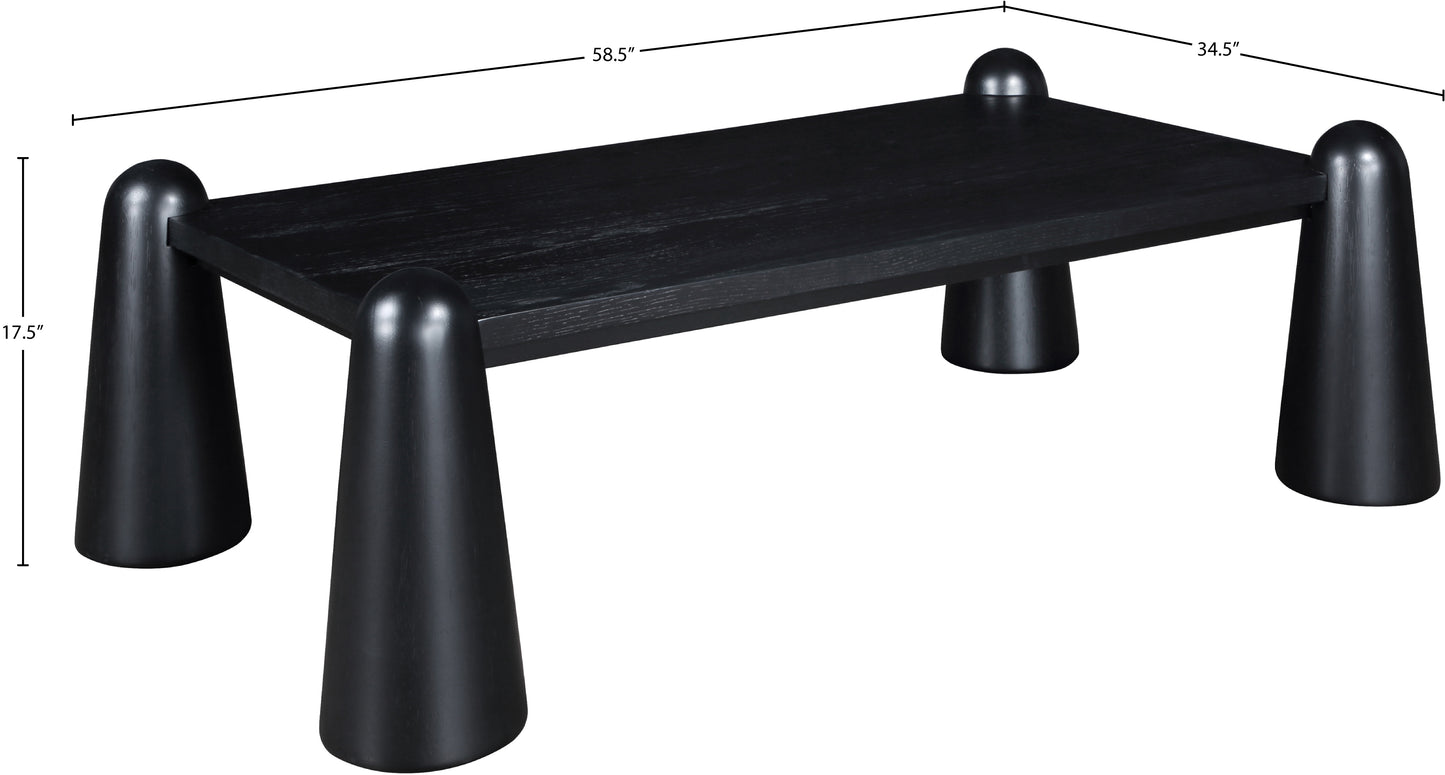 priya black coffee table ct