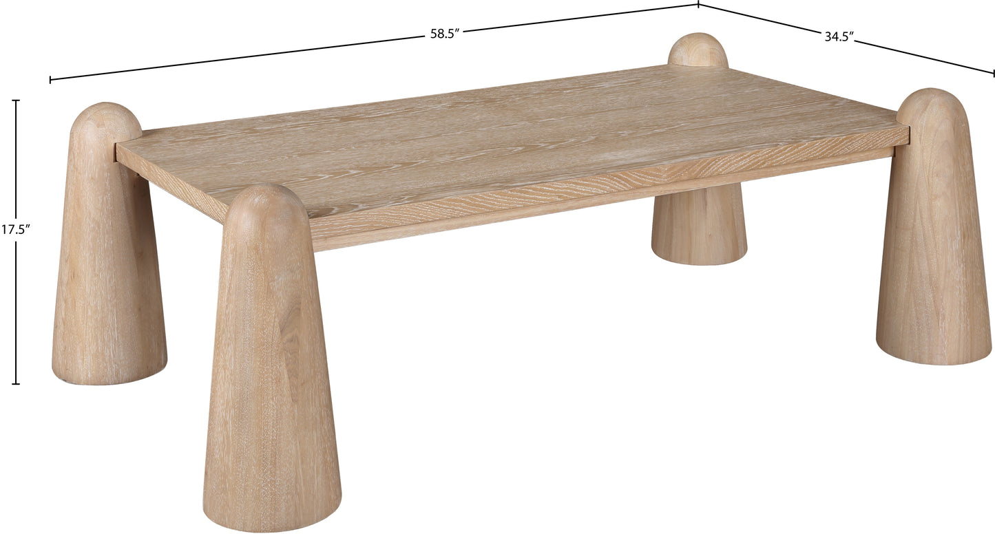 priya natural oak coffee table ct