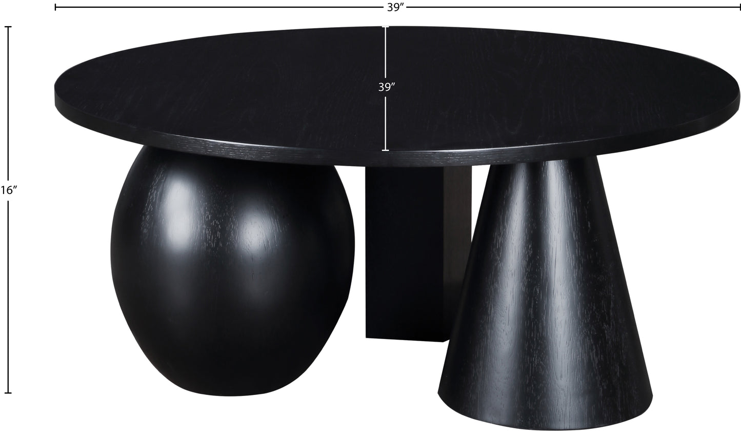 rumble black coffee table