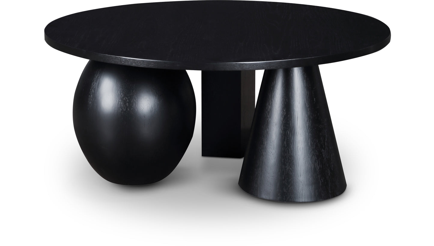 rumble black coffee table