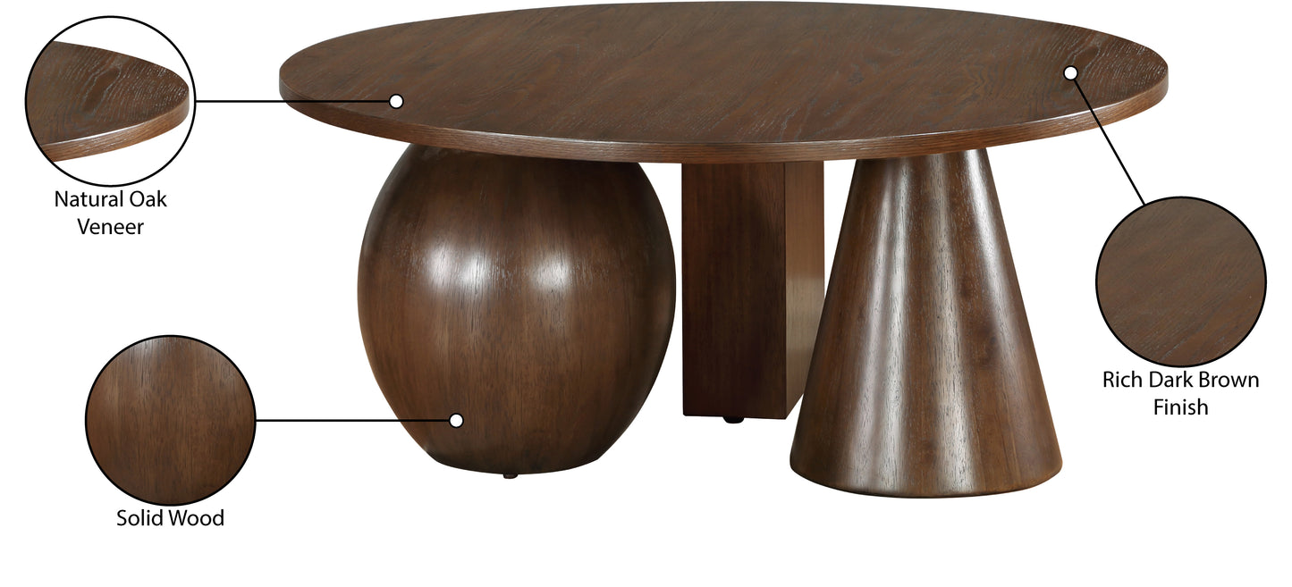 rumble brown coffee table