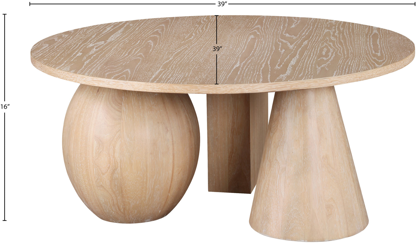 rumble natural oak coffee table