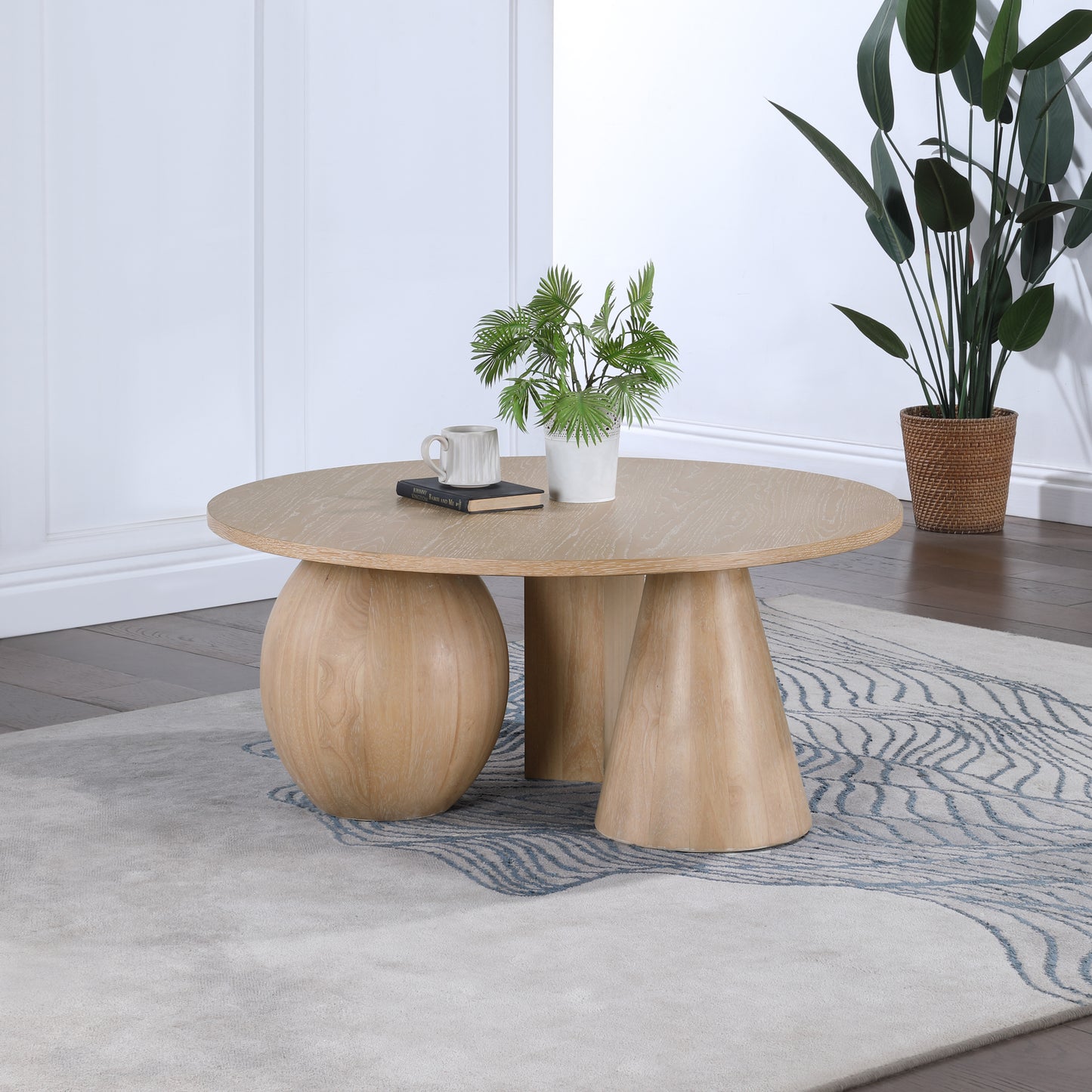 rumble natural oak coffee table