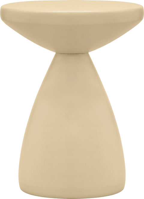 Linden Beige Iron End Table, 1 Piece