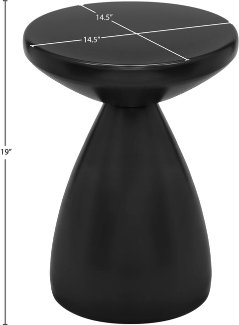 Linden Black Iron End Table, 1 Piece