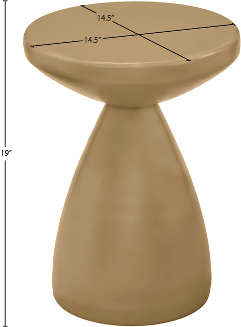 Linden Brown Iron End Table, 1 Piece