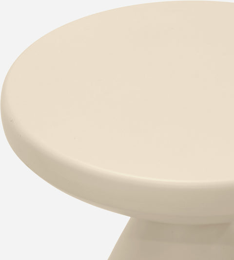 Linden Cream Iron End Table, 1 Piece