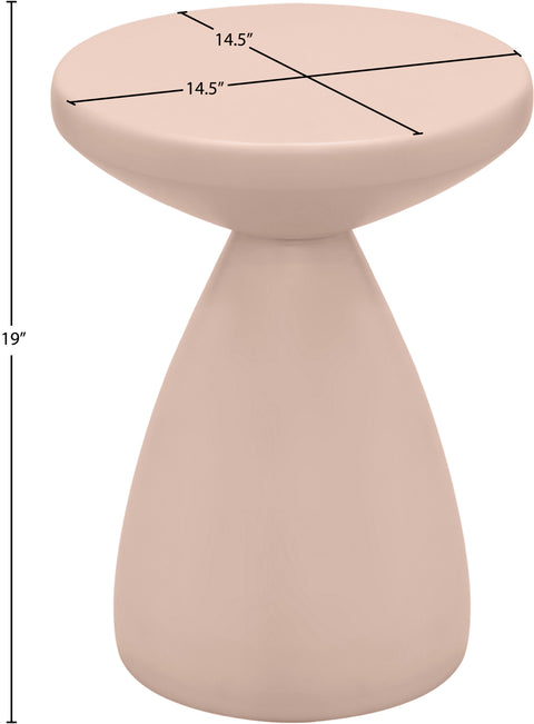 Linden Pink Iron End Table, 1 Piece